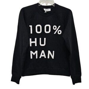 Everlane Black 100% Human Sweatshirt Large New Cotton Loungewear Comfort